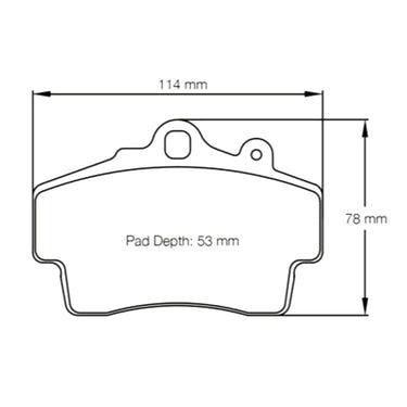 Pagid Racing Brake pad shape no. 2407